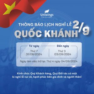Thông báo nghỉ lễ Quốc Khánh 02/09