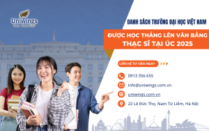 Danh Sách Trường Đại Học Việt Nam Được Học Thẳng Lên Văn Bằng Thạc Sĩ tại Úc 2025