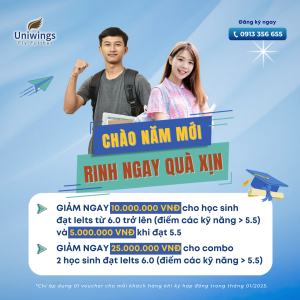 Nhận Voucher du học Úc tháng 1 lên tới 25 triệu VNĐ cùng Uniwings