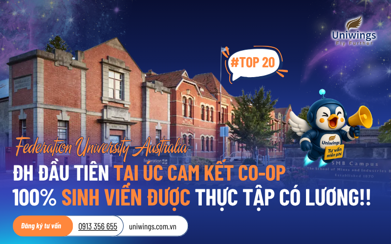 Trường Đại học Federation Australia thực tập có hưởng lương