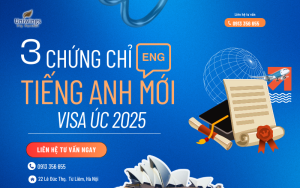 3 Chứng chỉ tiếng Anh mới visa Úc 2025