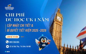Chi phí du học UK 1 năm cập nhật mới nhất cùng Uniwings