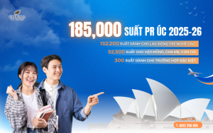 Chính sách PR Úc 2025–26 với một con số đầy ấn tượng 185,000 suất PR Úc 2025