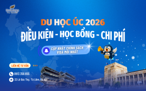 Du học Úc 2026 – Điều kiện, học bổng, chi phí và cập nhật chính sách visa mới nhất