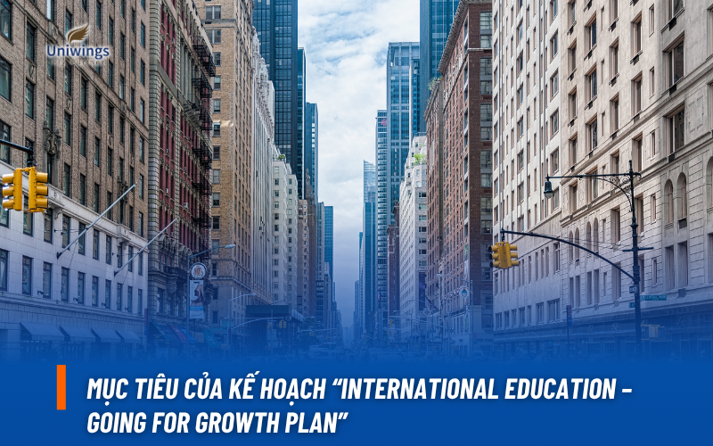 Mục tiêu của kế hoạch “INTERNATIONAL EDUCATION – GOING FOR GROWTH PLAN”