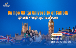 Du học UK tại University of Suffolk – Cập nhật kỳ nhập học Tháng 1/2026